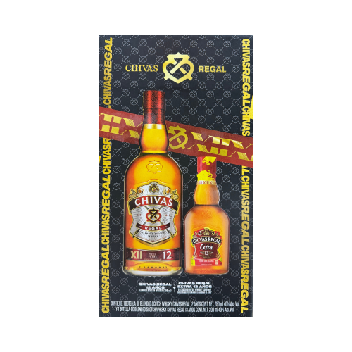 Whisky Chivas Regal 12 Años 750 ml. + Chivas Regal Extra 13 Años Sherry 200 ml.