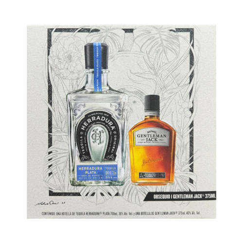 Tequila Herradura Plata 700 ml. + Whiskey Gentleman Jack 375 ml.